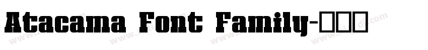Atacama Font Family字体转换